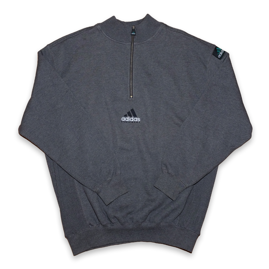 Vintage adidas Equipment Half Zip Sweatshirt XXLarge - Double Double Vintage