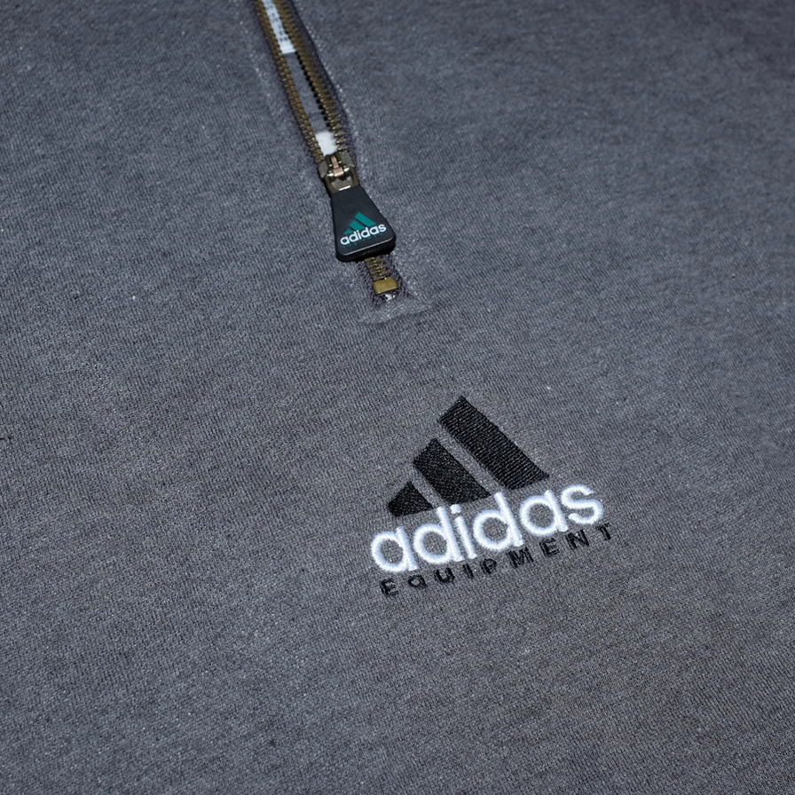 Vintage adidas Equipment Half Zip Sweatshirt XXLarge - Double Double Vintage