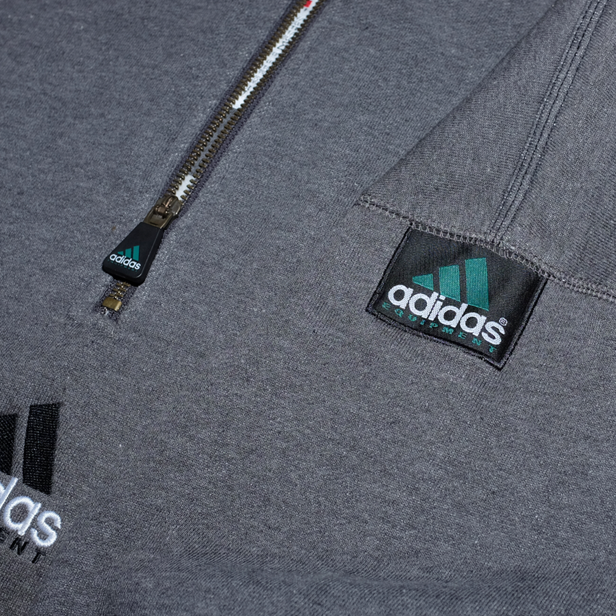 Vintage adidas Equipment Half Zip Sweatshirt XXLarge - Double Double Vintage