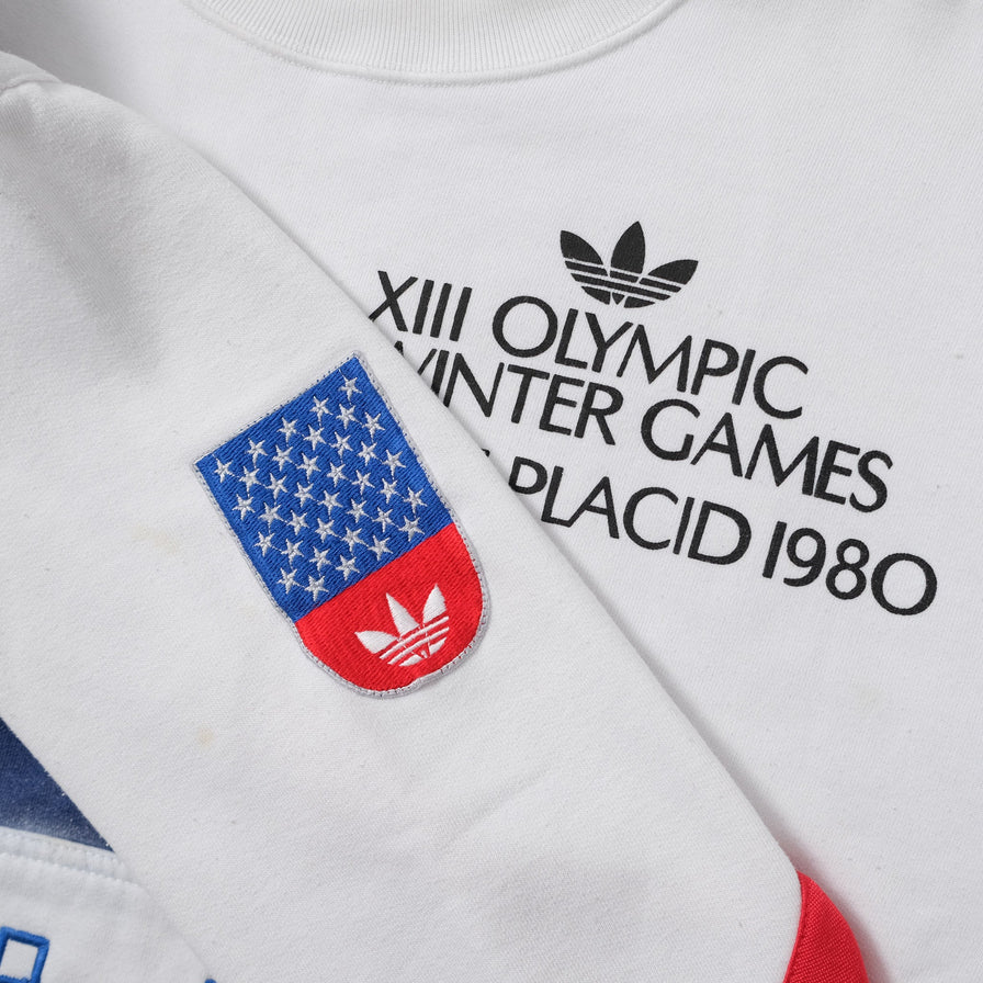 Vintage 80s adidas Lake Placid Olympic Sweater