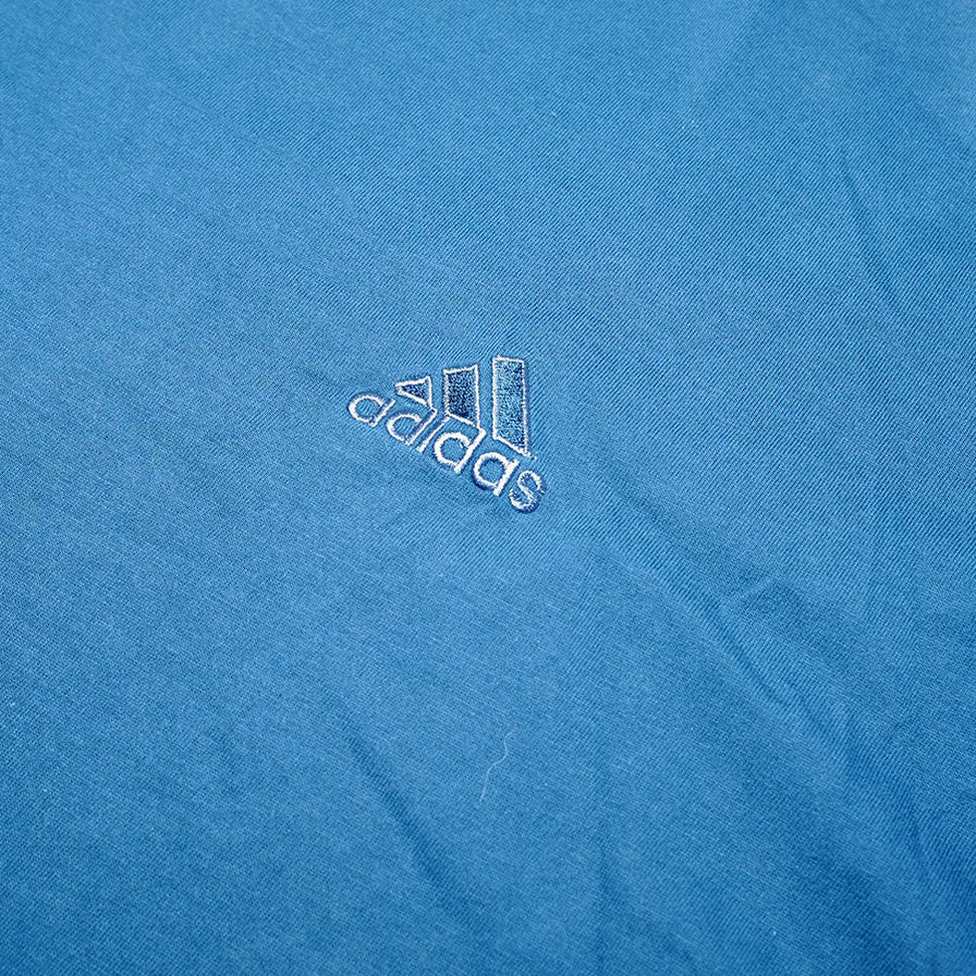 Vintage adidas V-Neck T-Shirt Large - Double Double Vintage