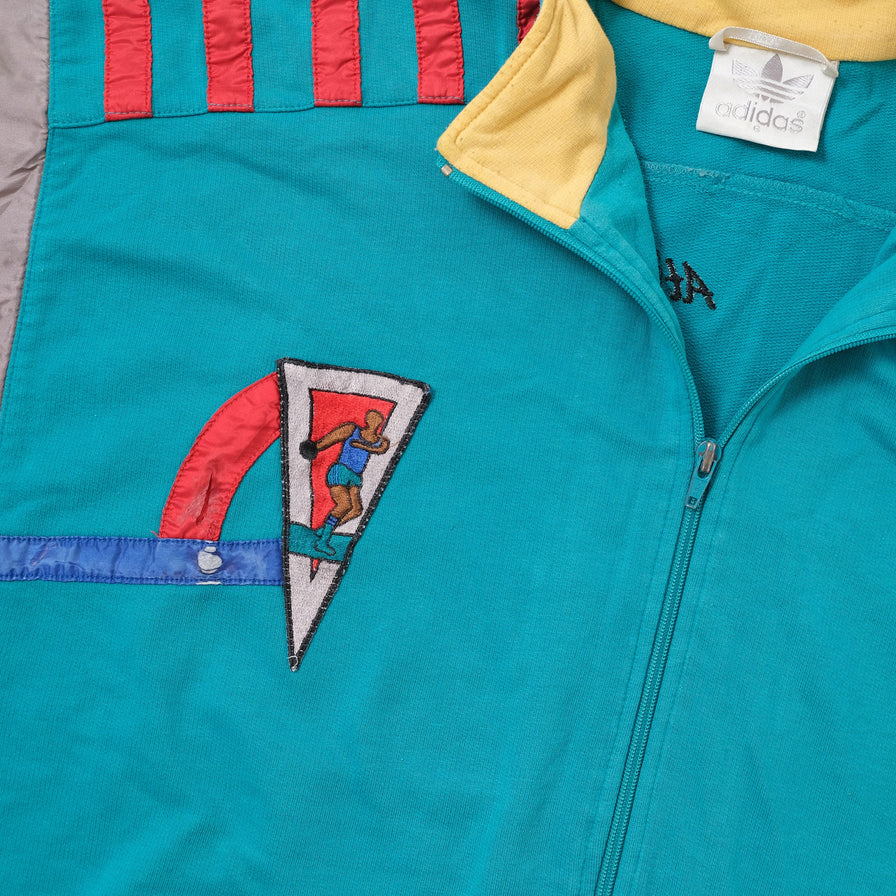 Vintage Adidas Athletic Line Sweat Jacket Large