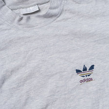 Vintage adidas Mock Neck T-Shirt Medium / Large
