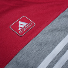 Vintage adidas V-Neck T-Shirt Large - Double Double Vintage