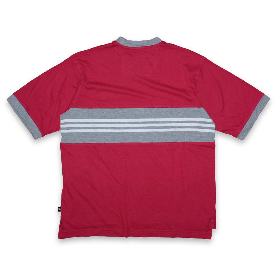 Vintage adidas V-Neck T-Shirt Large - Double Double Vintage