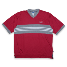 Vintage adidas V-Neck T-Shirt Large - Double Double Vintage