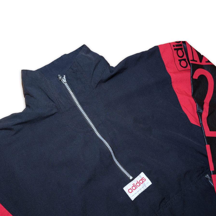 adidas Half Zip Tracktop Medium - Double Double Vintage