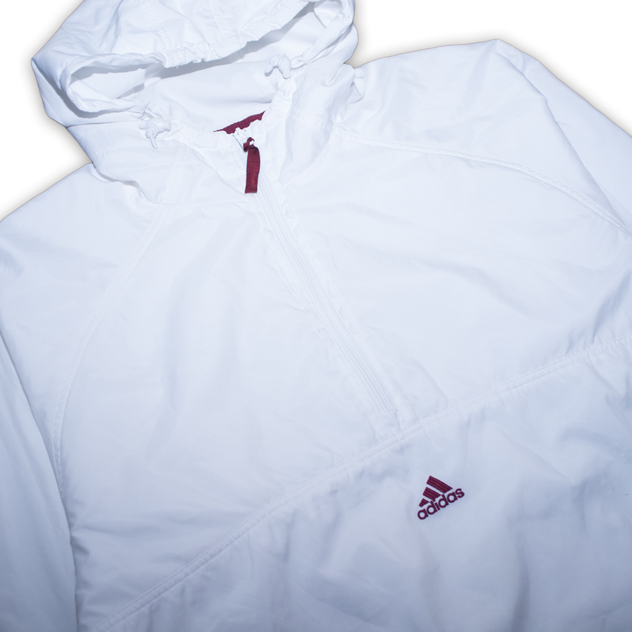 adidas Half Zip Windbreaker XLarge - Double Double Vintage