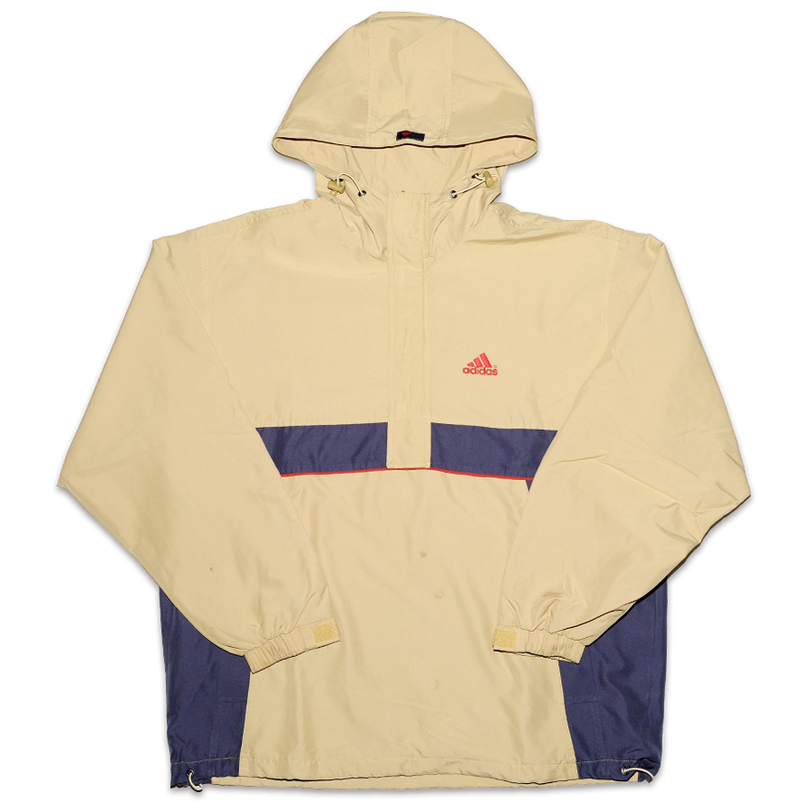 Vintage adidas Q-Zip Windbreaker XLarge - Double Double Vintage