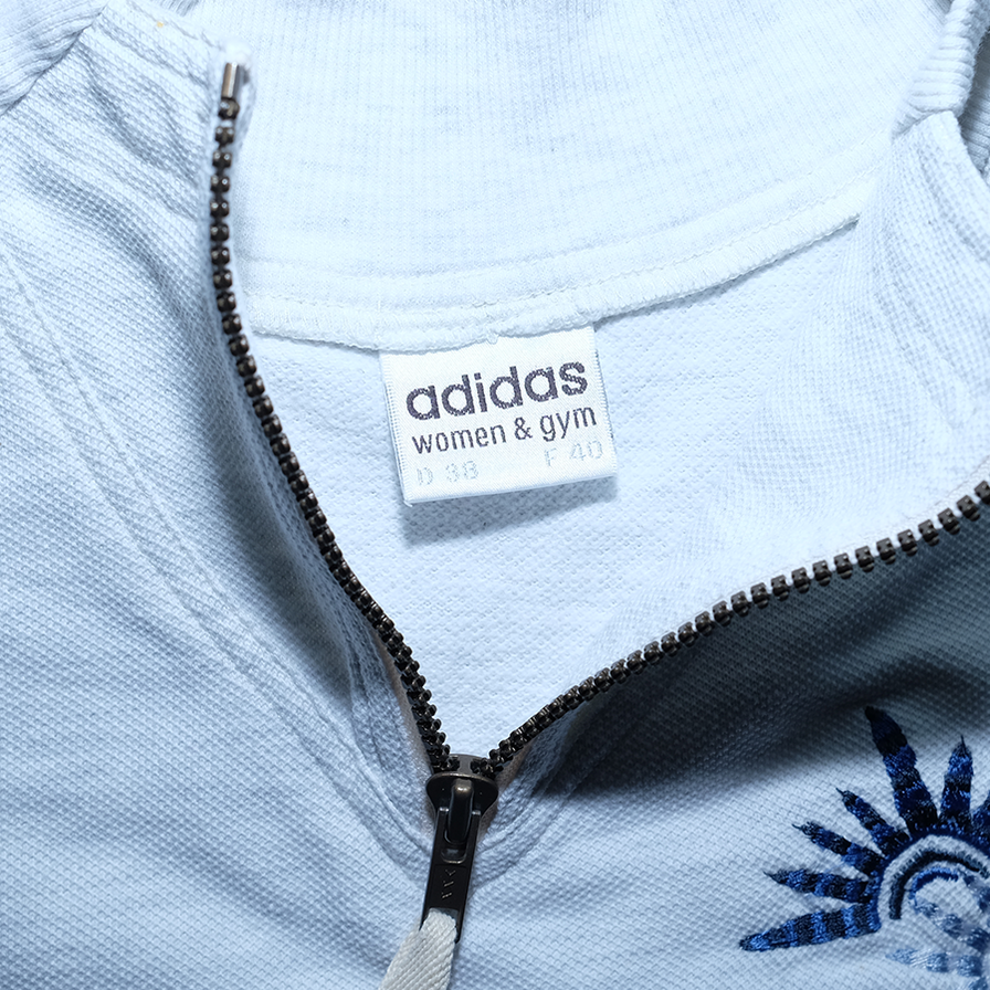 Vintage adidas Womens Q-Zip Sweater Medium / Large (wmns) - Double Double Vintage