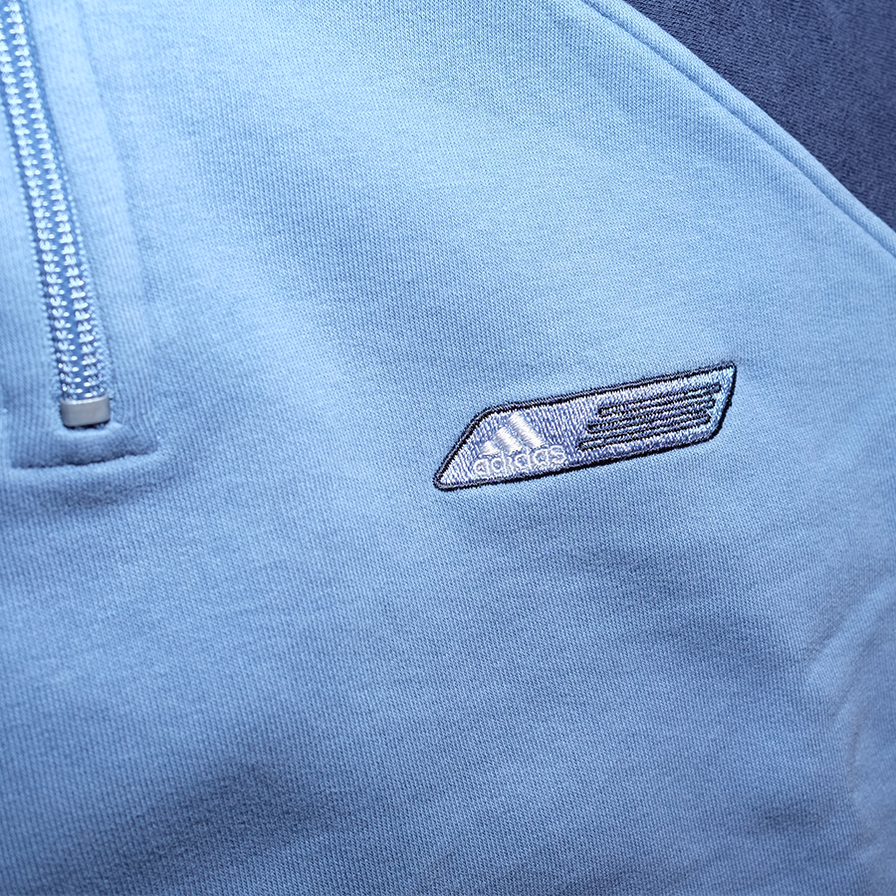 adidas Q-Zip Sweater Large - Double Double Vintage
