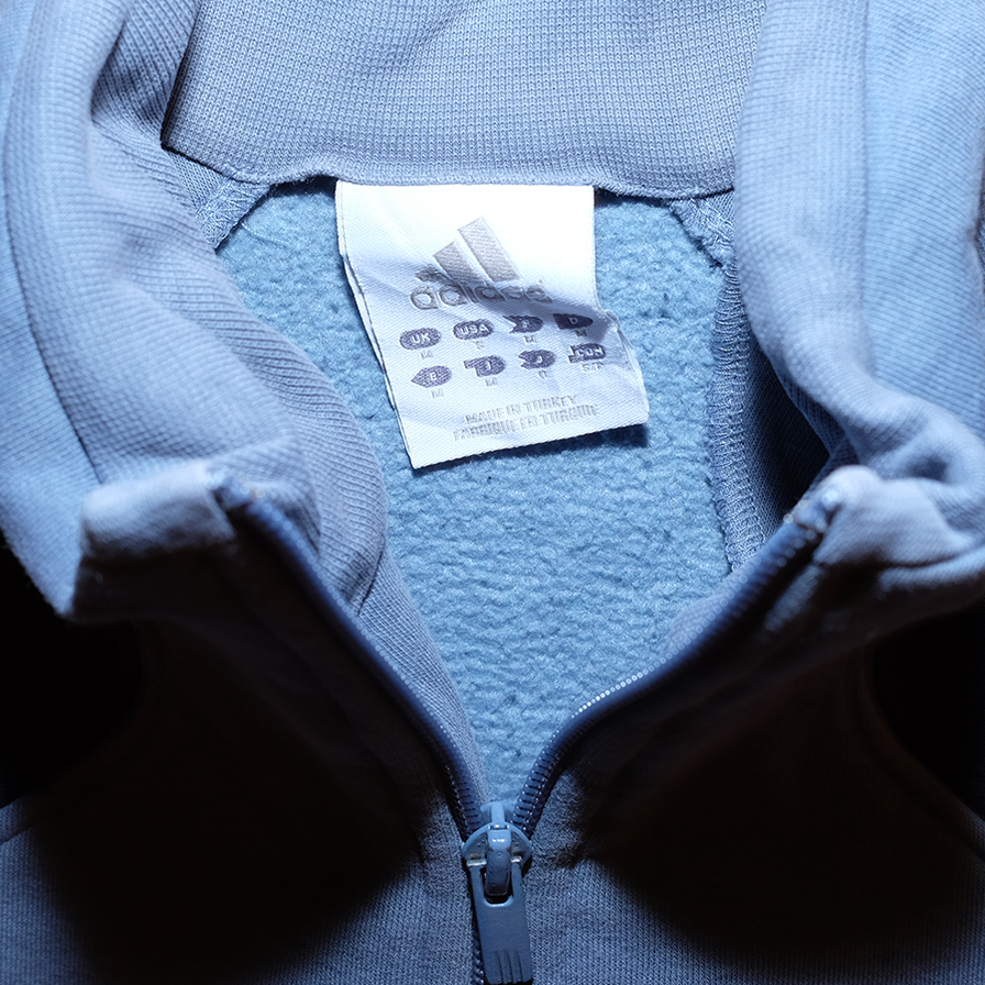 adidas Q-Zip Sweater Large - Double Double Vintage