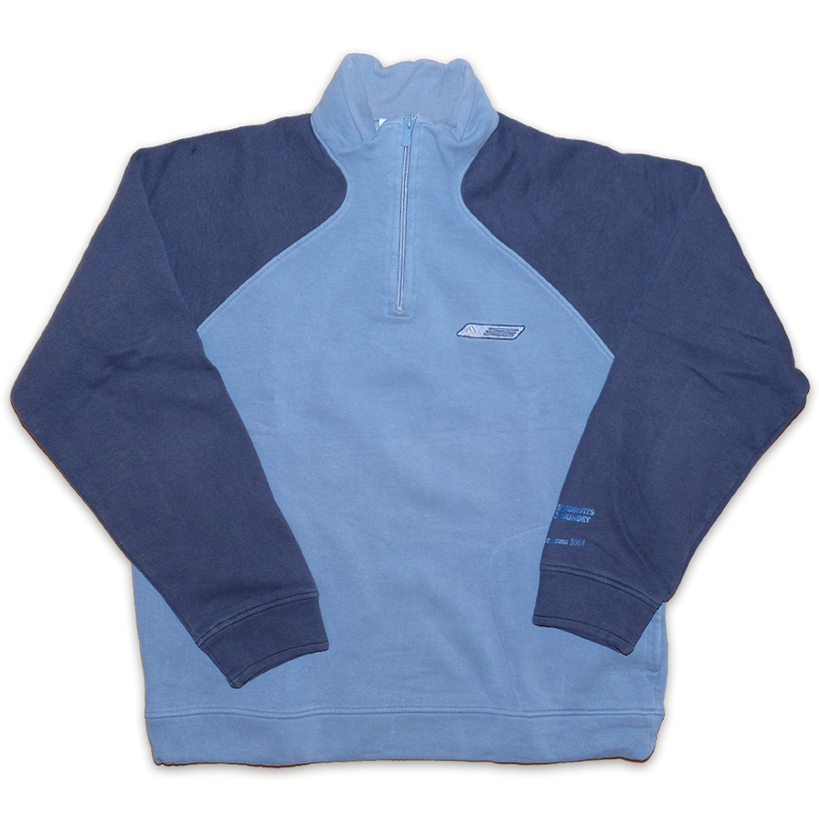 adidas Q-Zip Sweater Large - Double Double Vintage