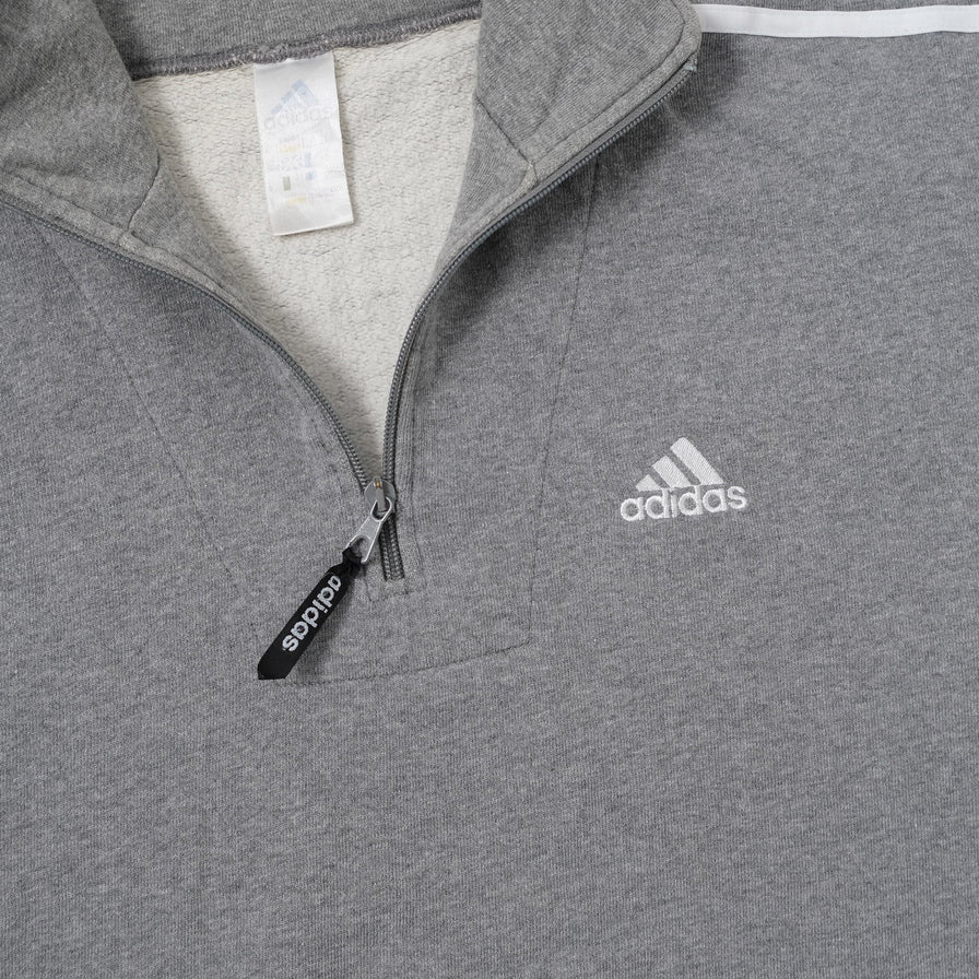 Vintage adidas Q-Zip Sweater Medium / Large