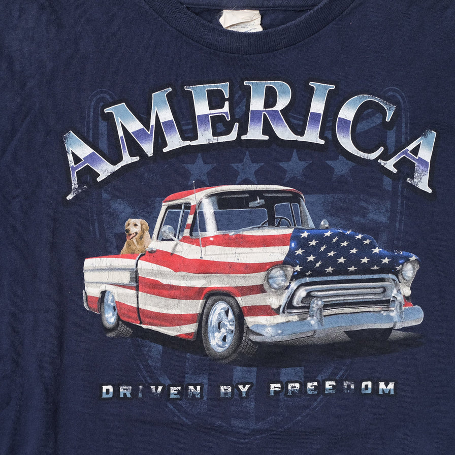 Vintage America Car T-Shirt XXL