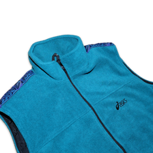 Vintage Asics Tapered Fleece Vest Large - Double Double Vintage