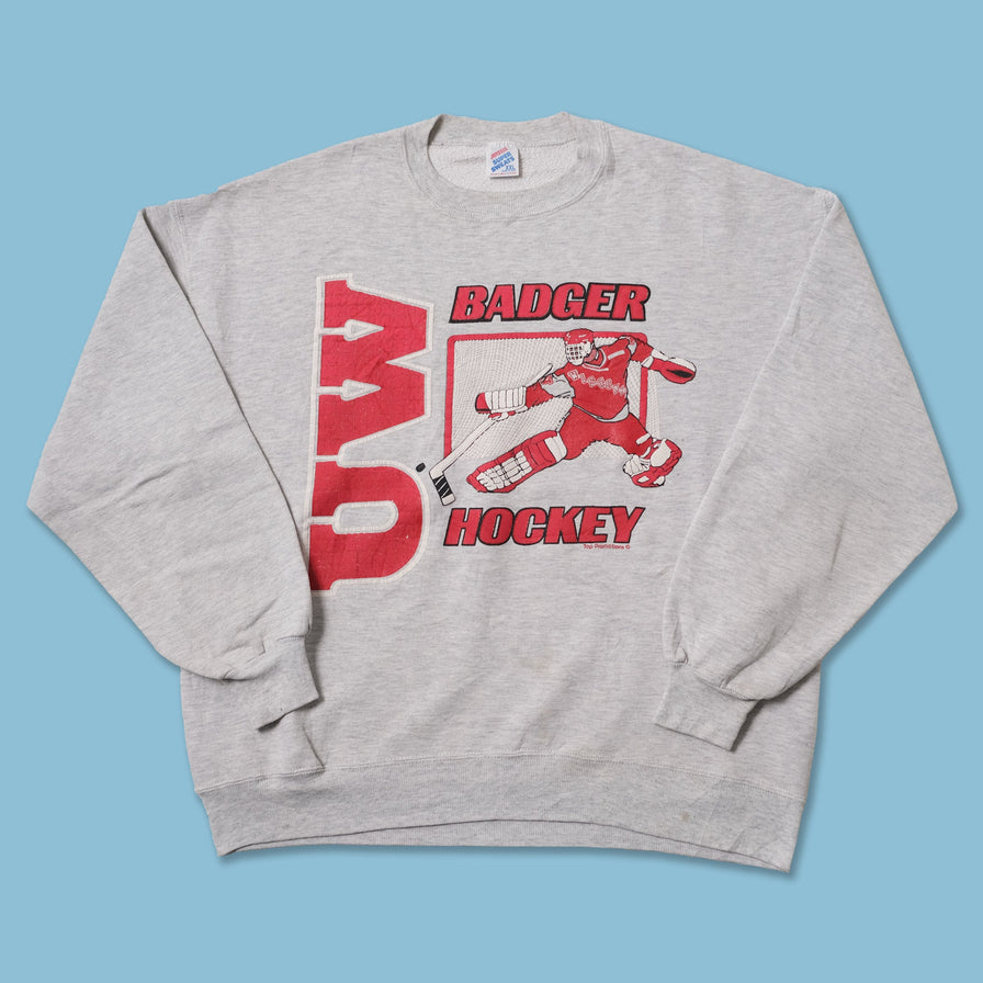 Vintage Wisconsin Badgers Hockey Sweater XLarge