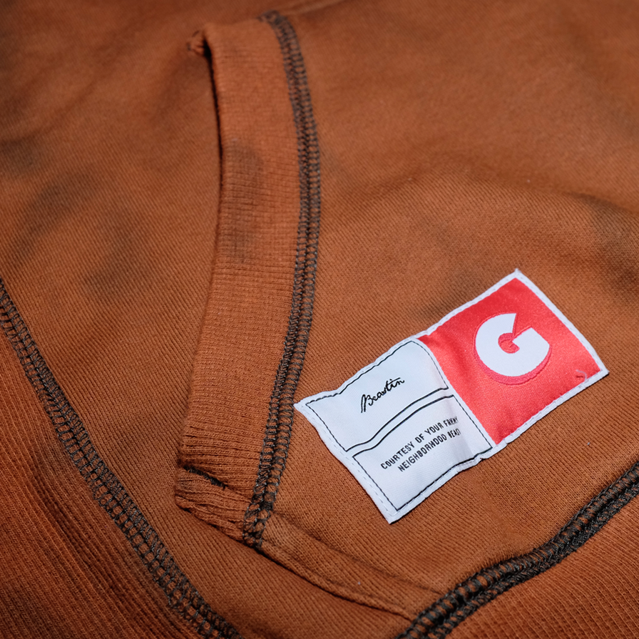 Beastin Garfield Hoody Bleach Large - Double Double Vintage