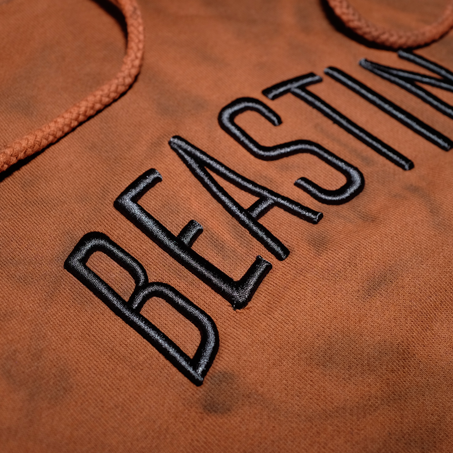 Beastin Garfield Hoody Bleach Large - Double Double Vintage