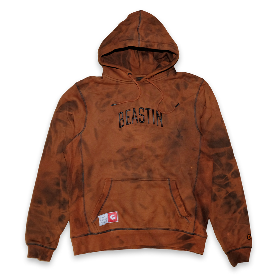 Beastin Garfield Hoody Bleach Large - Double Double Vintage