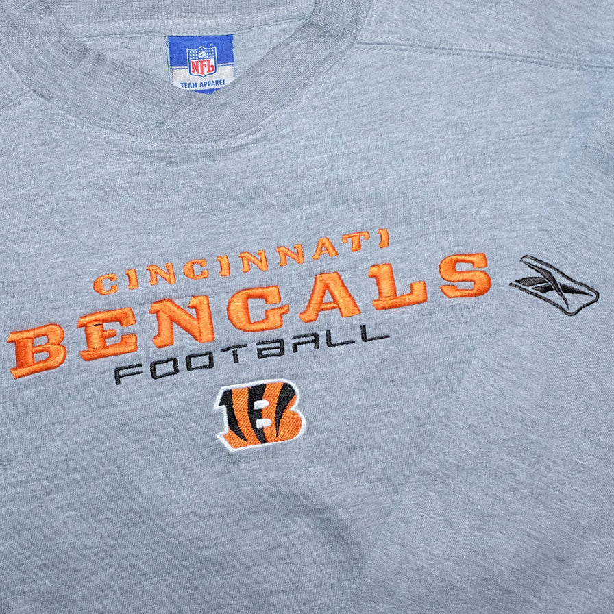 Vintage Reebok Cincinnati Bengals Sweater Large - Double Double Vintage