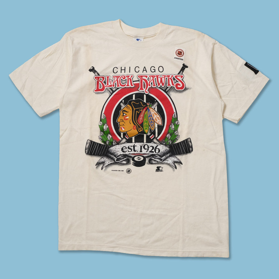 Vintage Deadstock 1992 Starter Chicago Blackhawks T-Shirt Medium