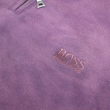 Hugo Boss Quarter Zip Bleach Large - Double Double Vintage