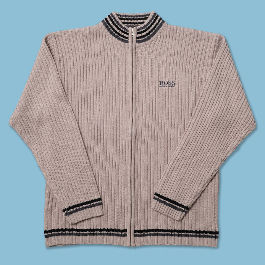 Vintage Hugo Boss Knit Jacket Large