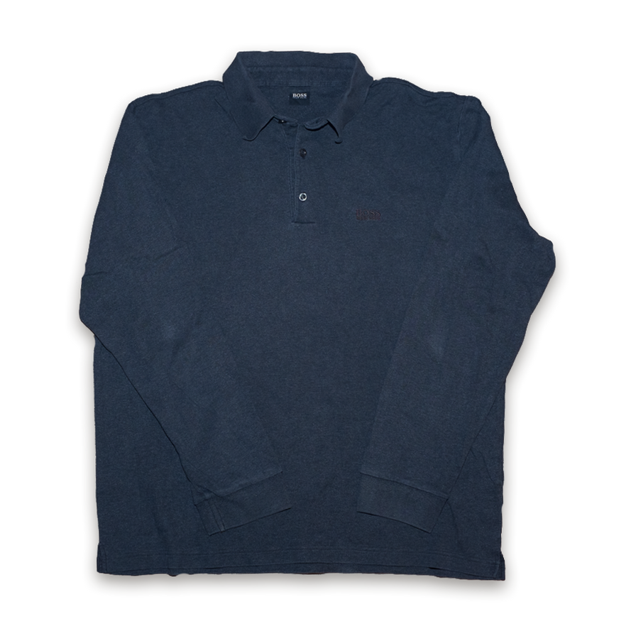 Hugo Boss Longsleeve Polo Large / XLarge - Double Double Vintage