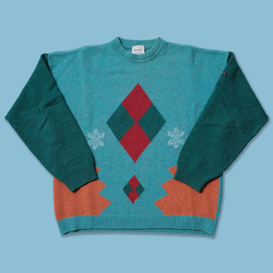 Vintage Hugo Boss Knit Sweater XLarge