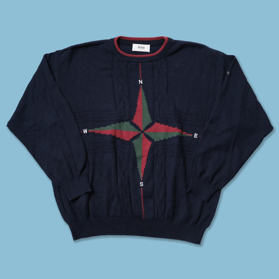 Vintage Hugo Boss Knit Sweater Medium / Large