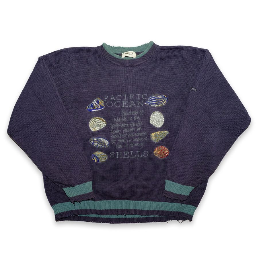 Vintage Hugo Boss Sweater Medium - Double Double Vintage
