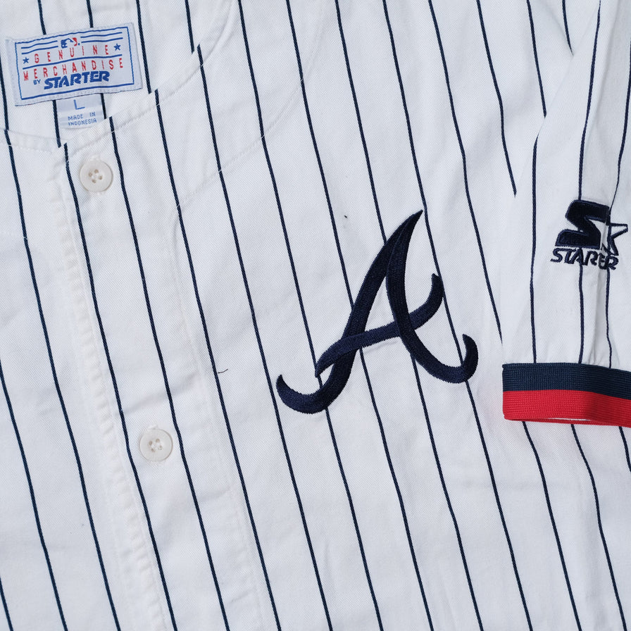 Vintage Starter Atlanta Braves Baseball Jersey Large / XLarge