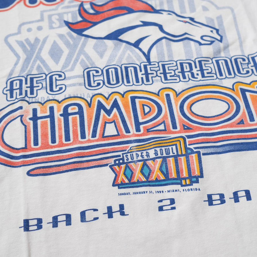 Vintage 1991 Denver Broncos AFC Champions T-Shirt Large