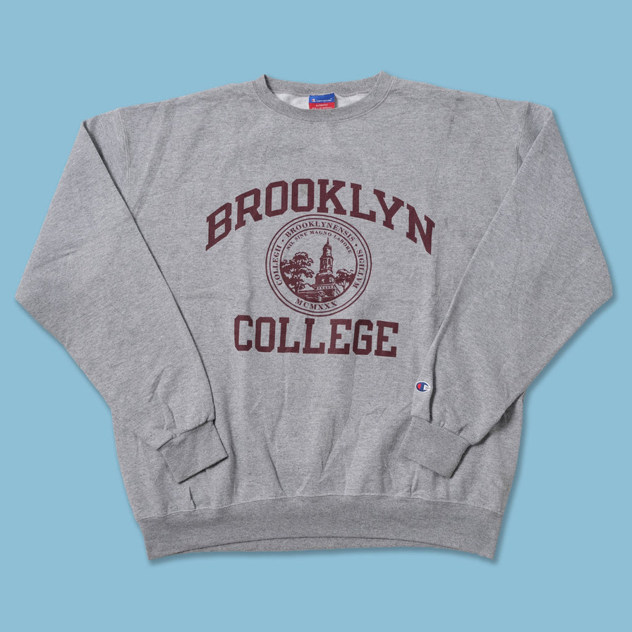 Vintage Champion Brooklyn College Sweater XLarge