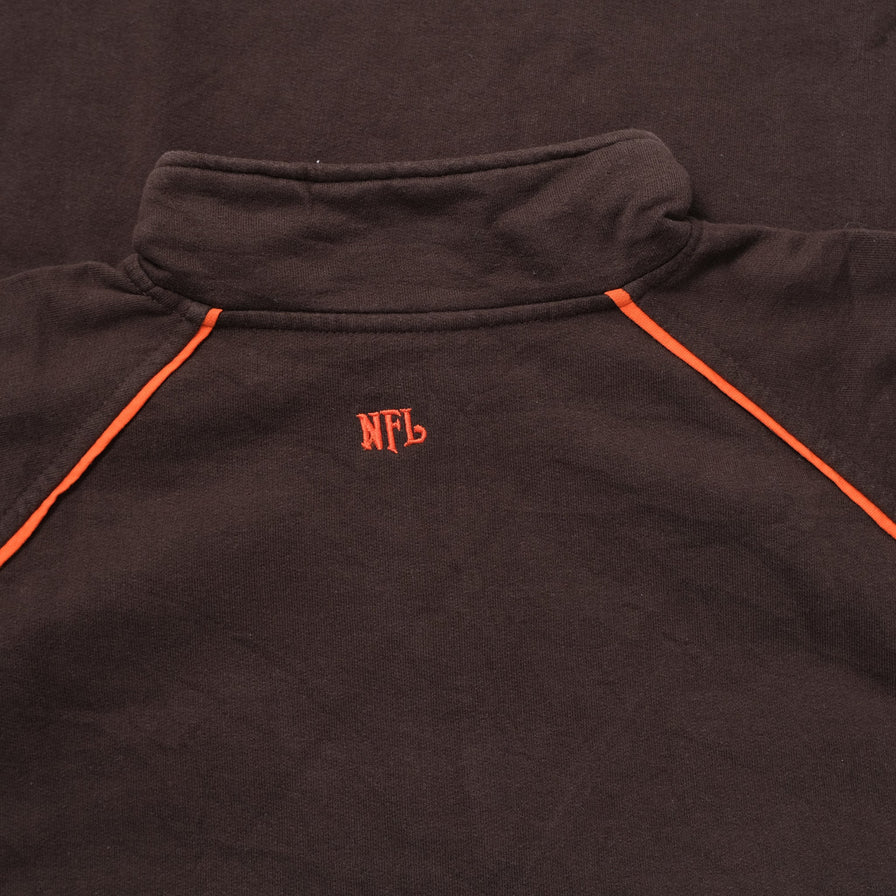 Vintage Cleveland Browns Q-Zip Sweater Large