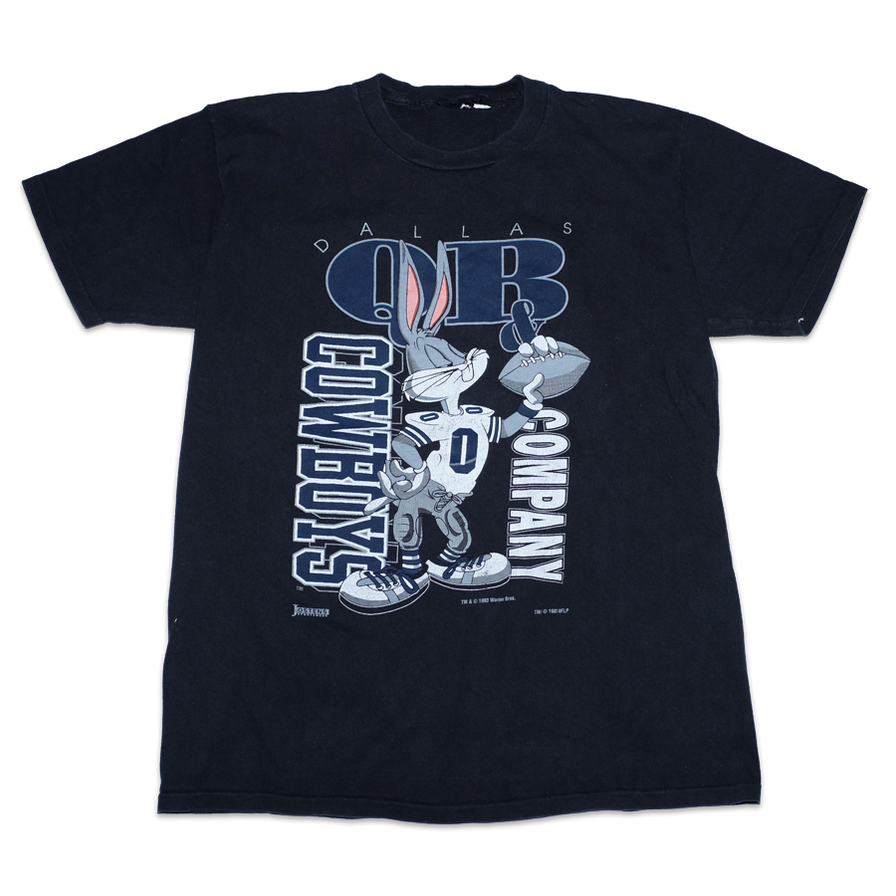 Vintage 1993 Bugs Bunny Dallas Cowboys T-Shirt Large - Double Double Vintage