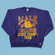 Vintage 1998 Male Bulldogs Sweater XLarge