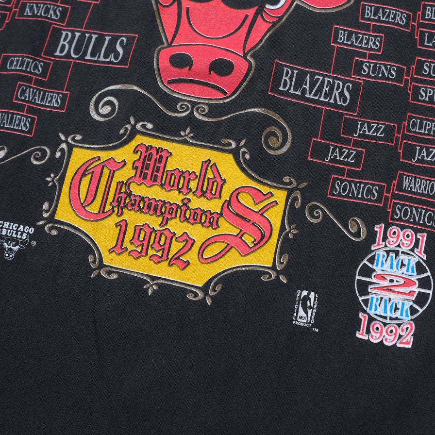 Vintage 1992 Chicago Bulls Champions T-Shirt XLarge