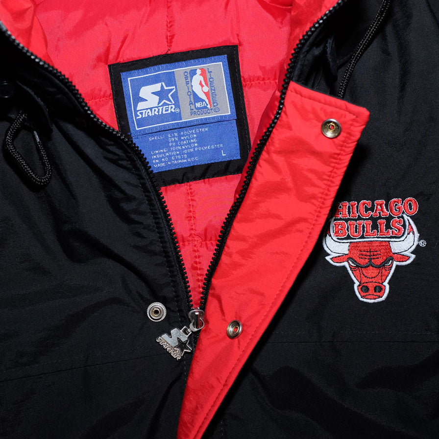 Vintage Starter Chicago Bulls Down Jacket Large - Double Double Vintage