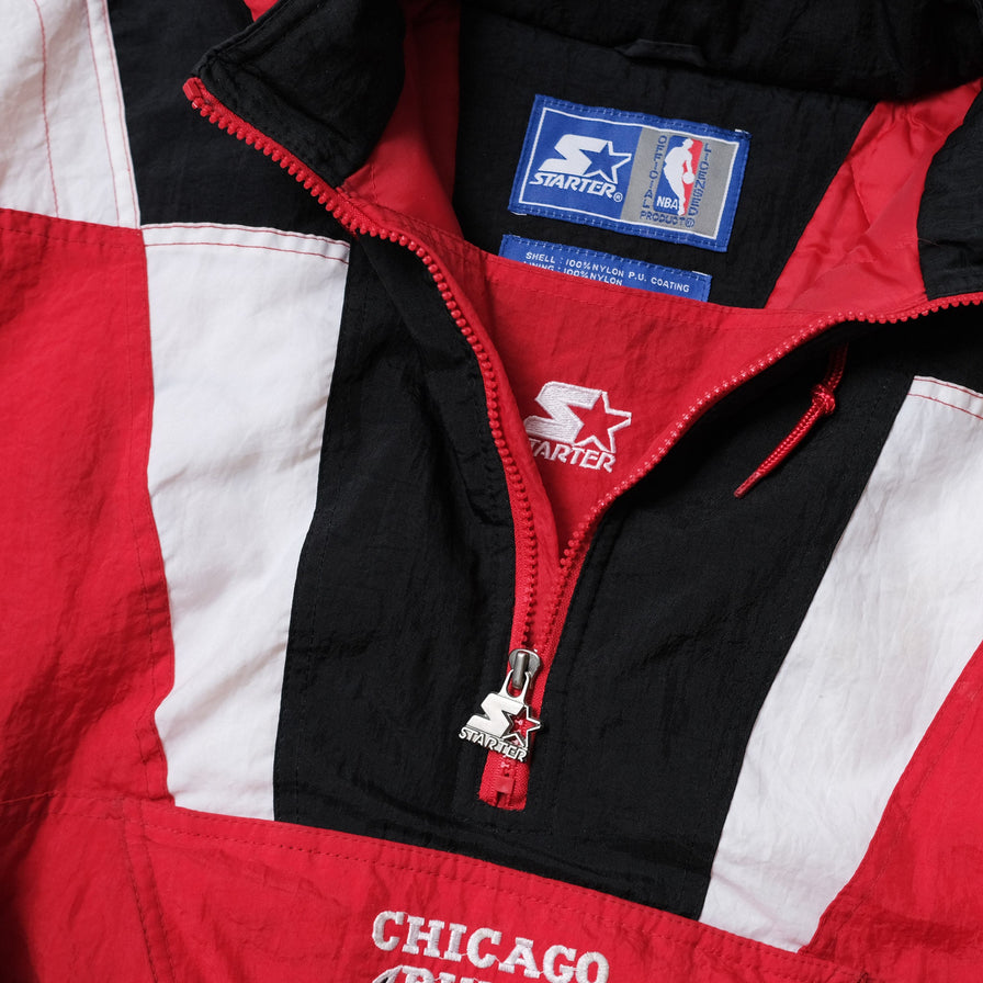 Vintage Starter Chicago Bulls Anorak Large