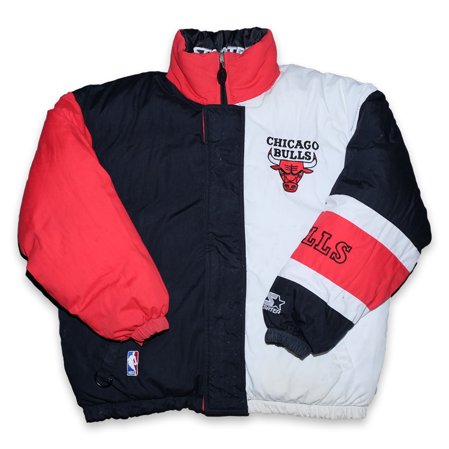 Vintage Starter Chicago Bulls Puffer Jacket Small / Medium - Double Double Vintage