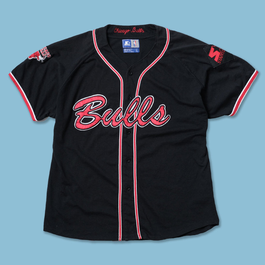 Vintage Starter Chicago Bulls Baseball Jersey Large / XLarge