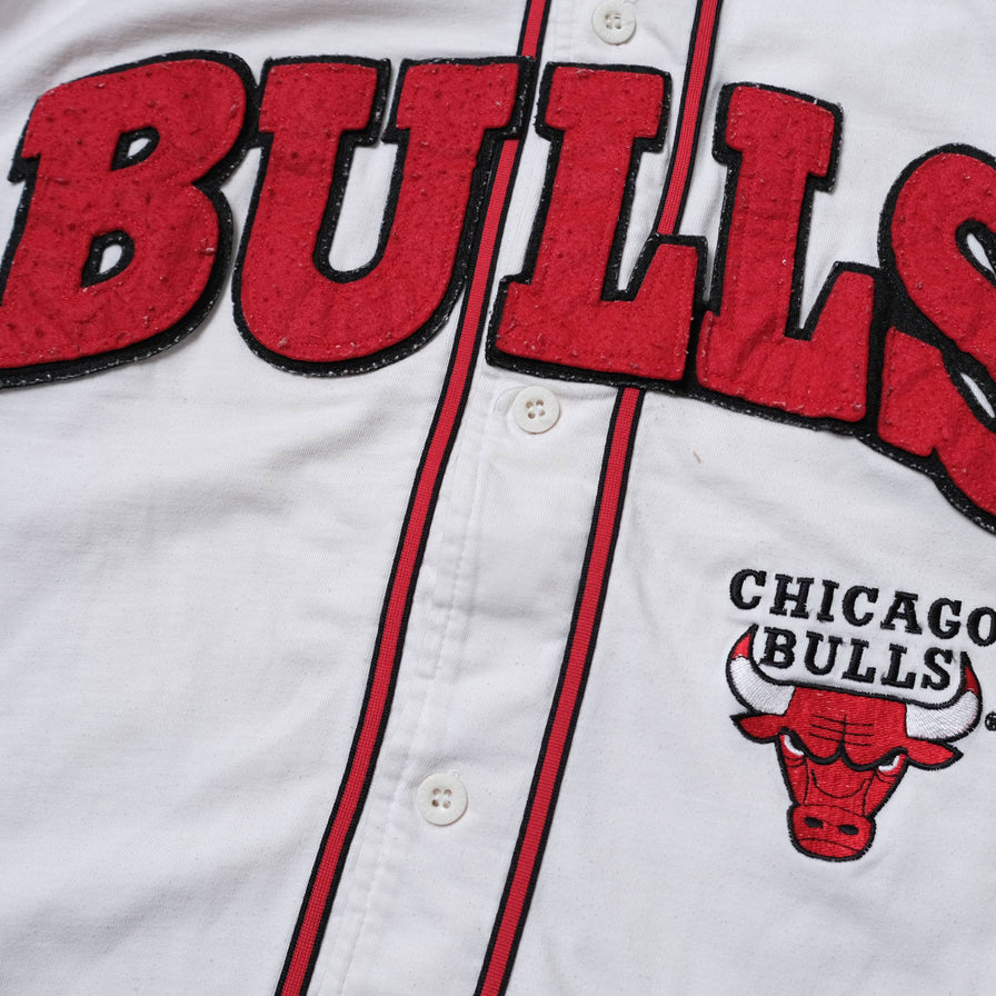 Vintage Starter Chicago Bulls Baseball Jersey Large / XLarge