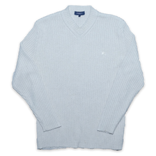 Burberry V-Neck Knit Sweatshirt Large - Double Double Vintage