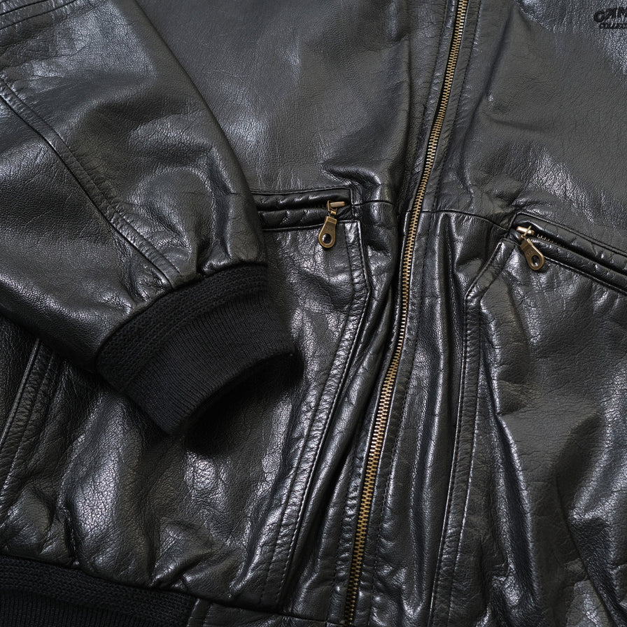 Vintage Camel Leather Jacket Large / XLarge
