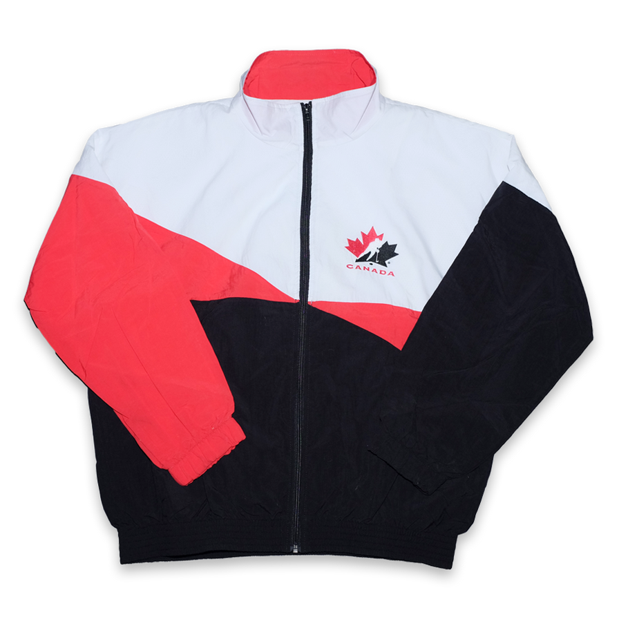 Vintage Canada Ice Hockey Track Jacket Large / XLarge - Double Double Vintage
