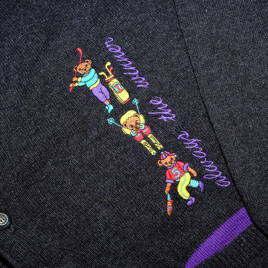 Vintage Carlo Colucci Bear: XL Cardigan XLarge - Double Double Vintage