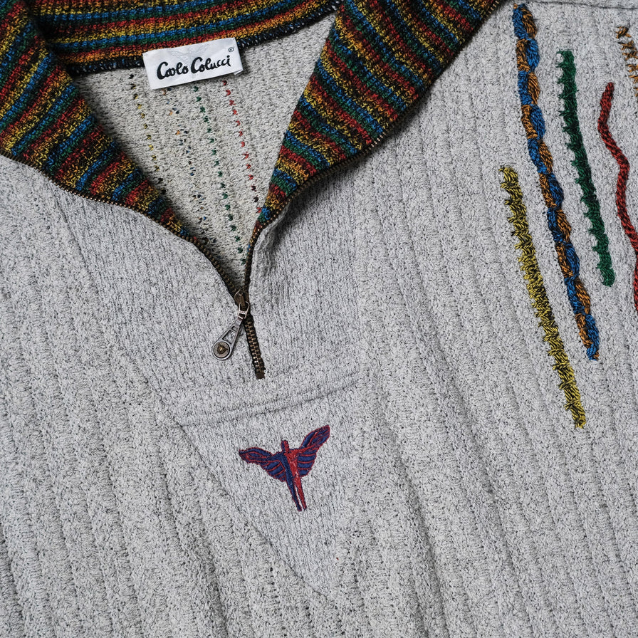 Vintage Carlo Colucci Q-Zip Sweater XLarge