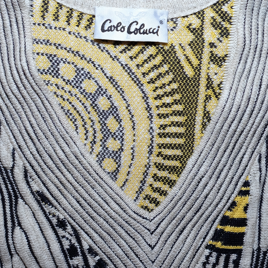 Carlo Colucci V-Neck Sweater Medium / Large - Double Double Vintage